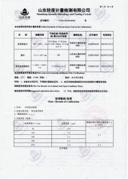 检测仪器报告证书：涂层测厚仪
